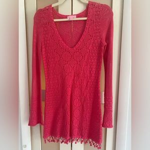 Lilly Pulitzer Beach Cover Crotchet size Small Pre-owned